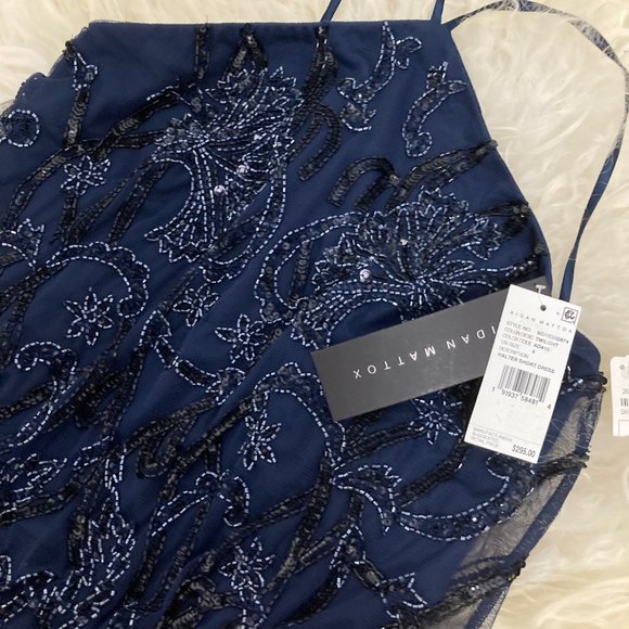 AIDAN MATTOX Halterneck Mini Dress - Picture 9 of 10